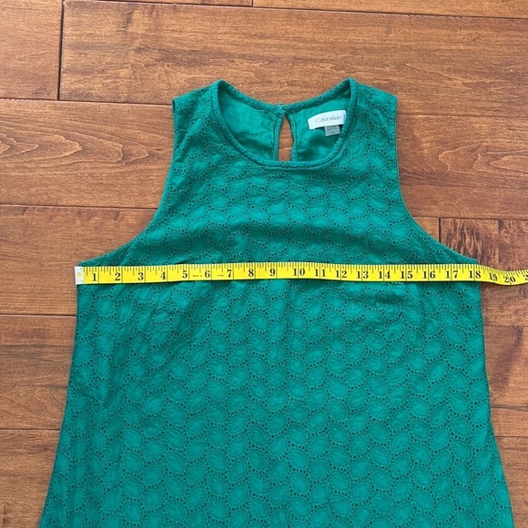 Calvin Klein Eyelet Pattern Shift Dress Size 8 - Picture 8 of 13